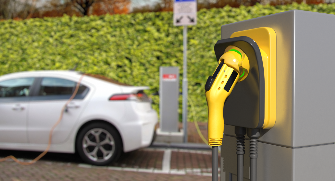 Electric Car Charging Plug Generic 3D model