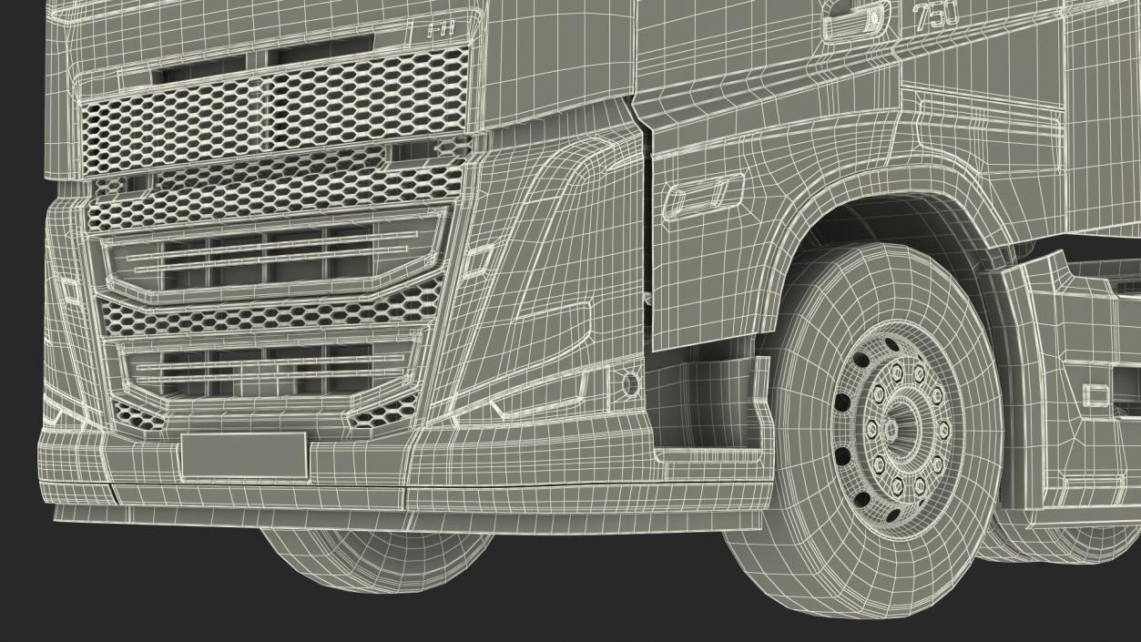 3D Volvo FH16 750 Globetrotter Truck model