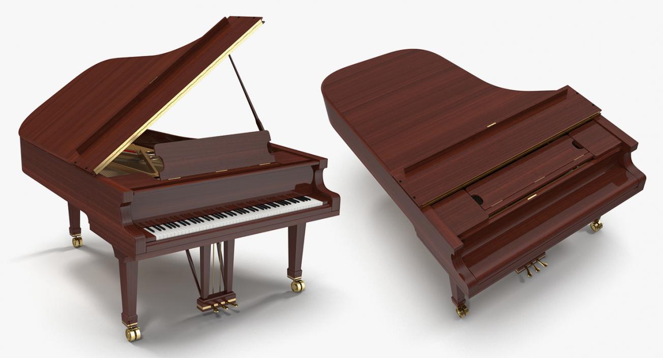 3D Musical Keyboard Instruments Collection 2