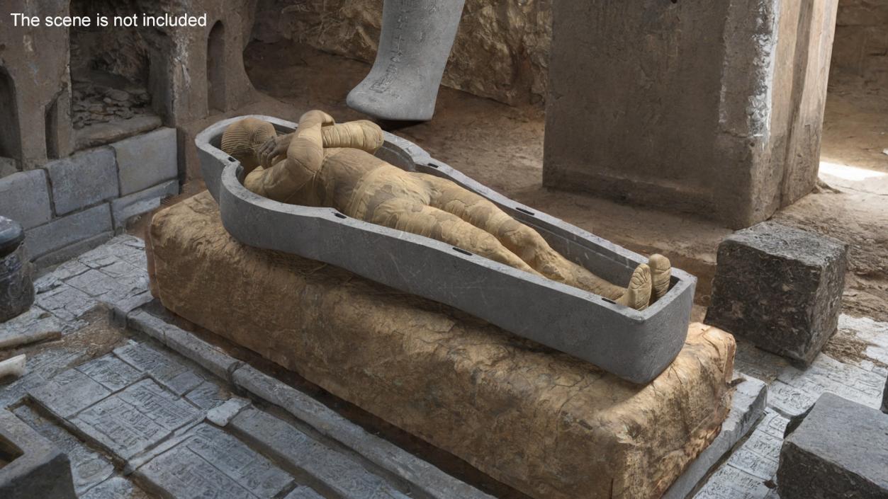 3D model Mummy with Arms Crossed 2