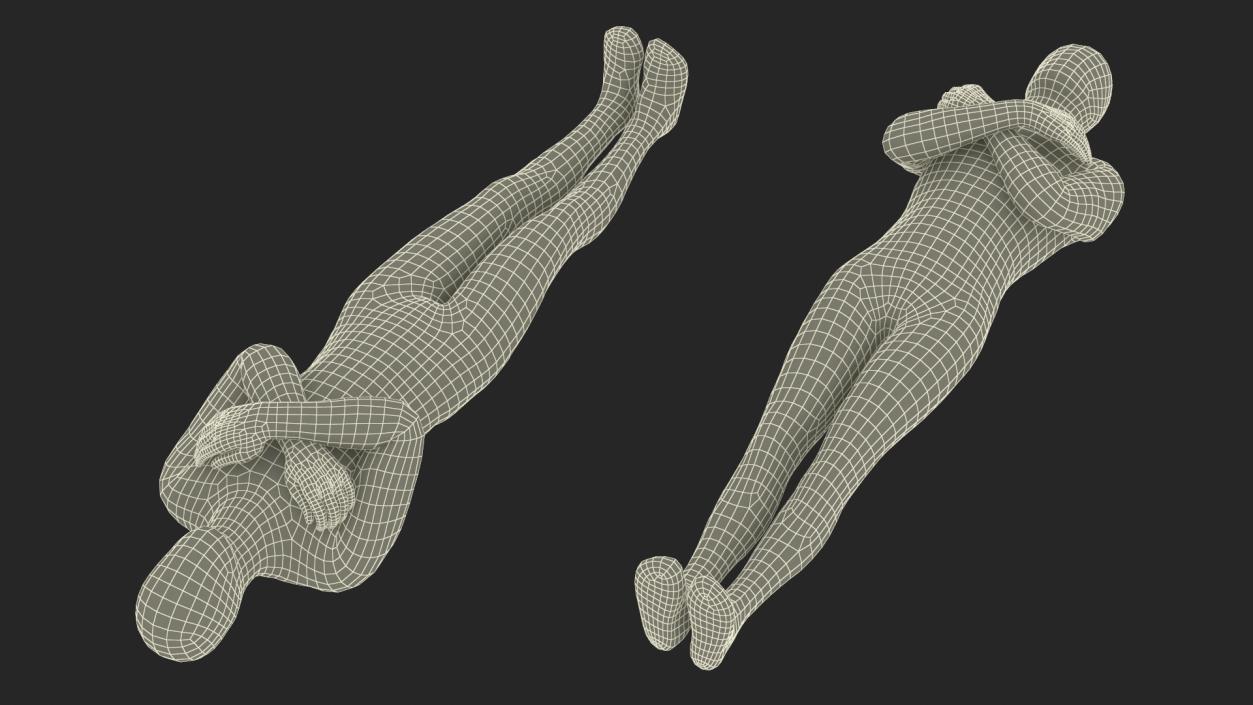 3D model Mummy with Arms Crossed 2