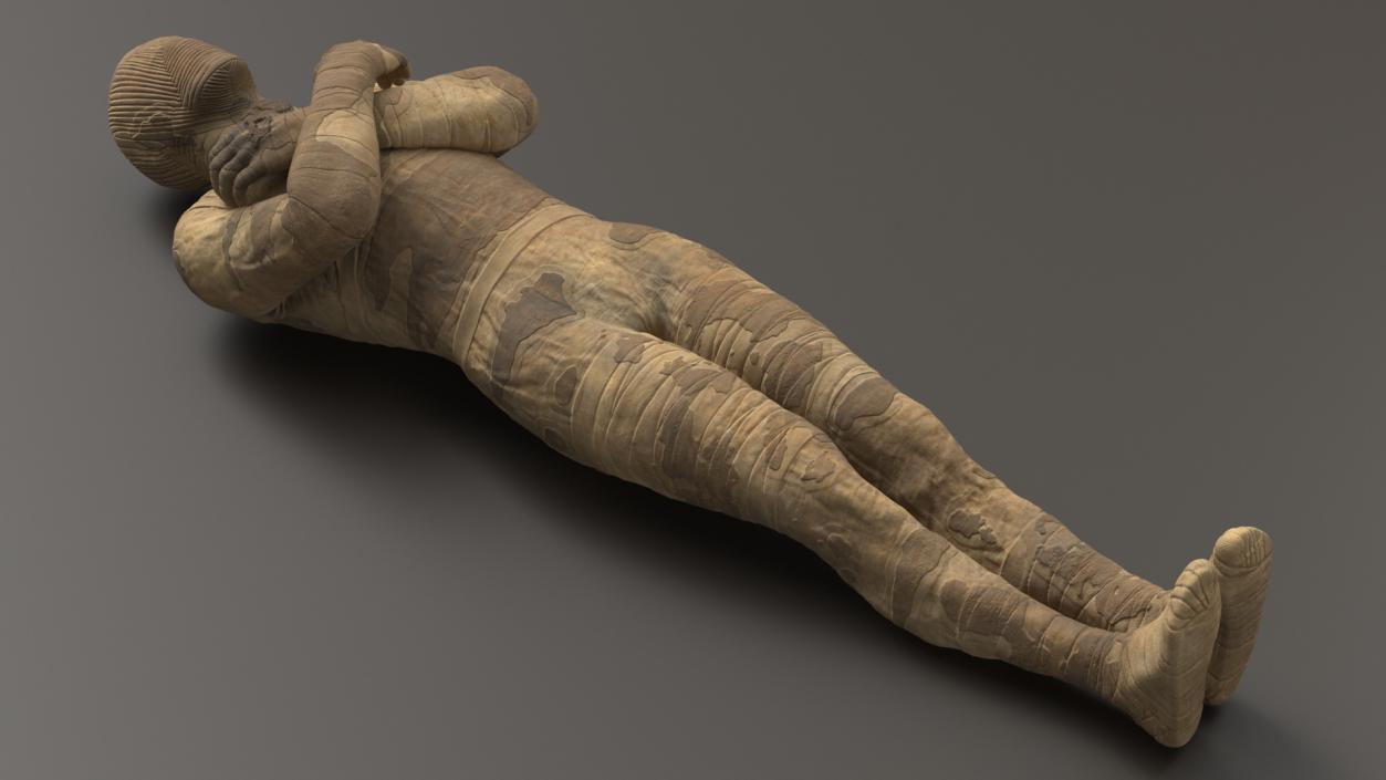 3D model Mummy with Arms Crossed 2