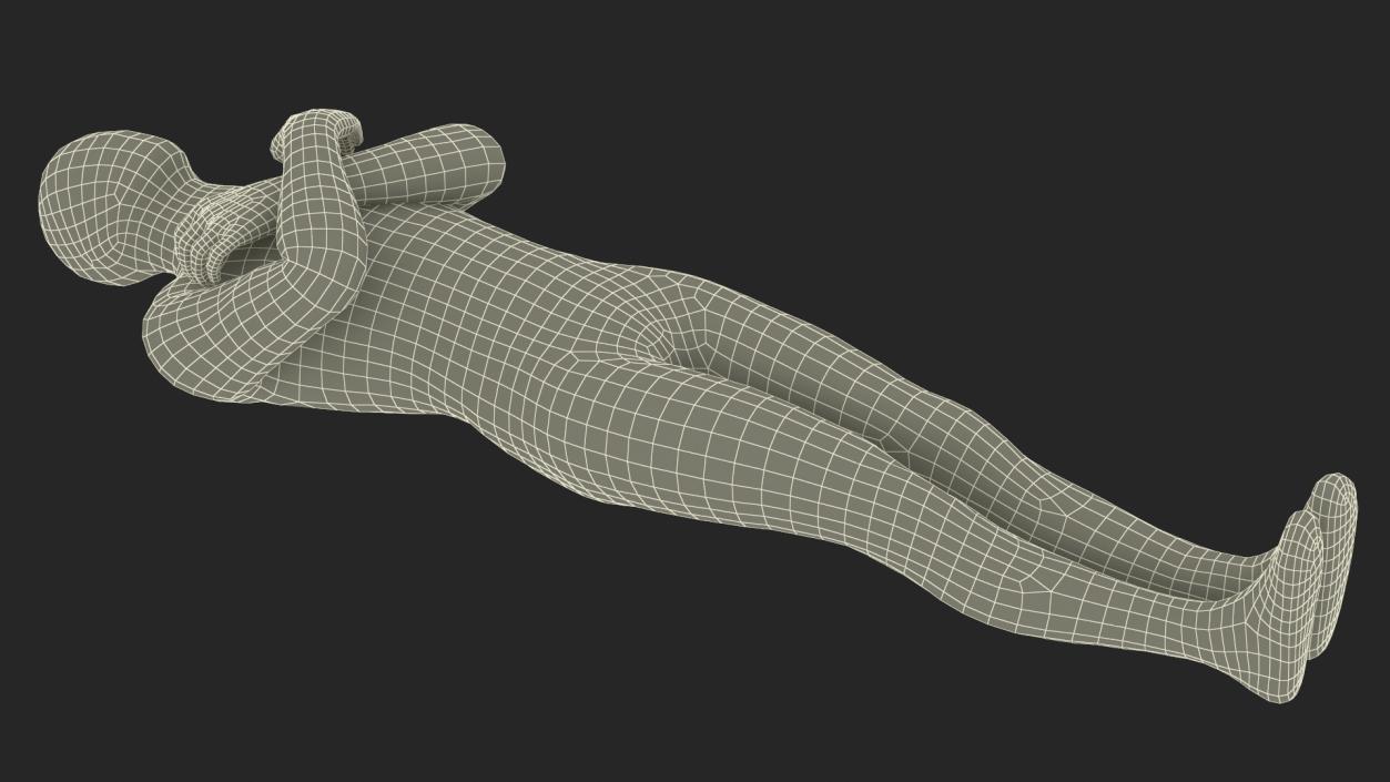 3D model Mummy with Arms Crossed 2