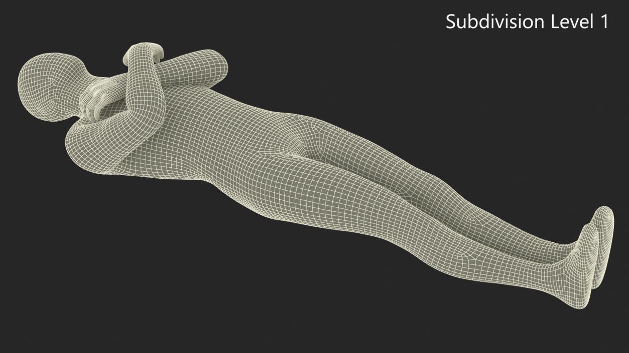 3D model Mummy with Arms Crossed 2