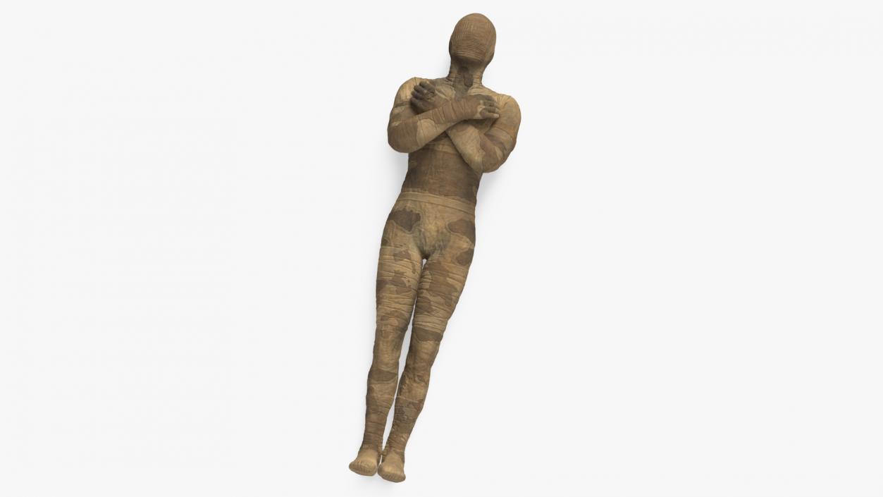 3D model Mummy with Arms Crossed 2