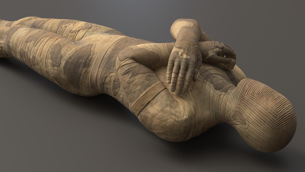 3D model Mummy with Arms Crossed 2