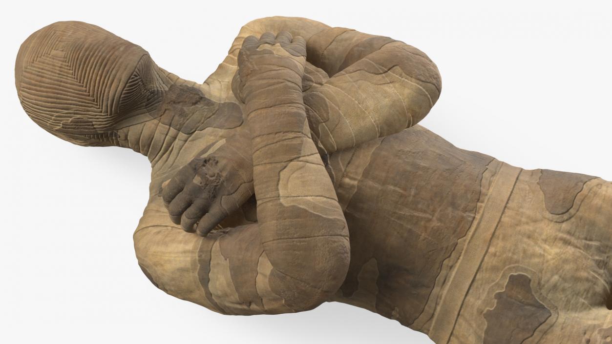 3D model Mummy with Arms Crossed 2