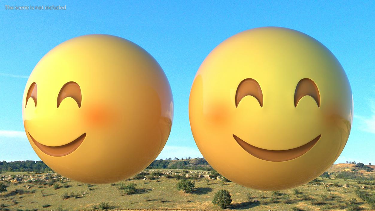 Smiling Emoji Collection 3D model