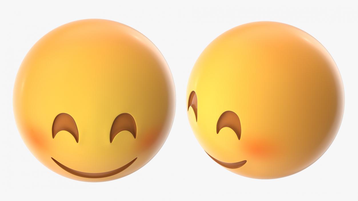 Smiling Emoji Collection 3D model