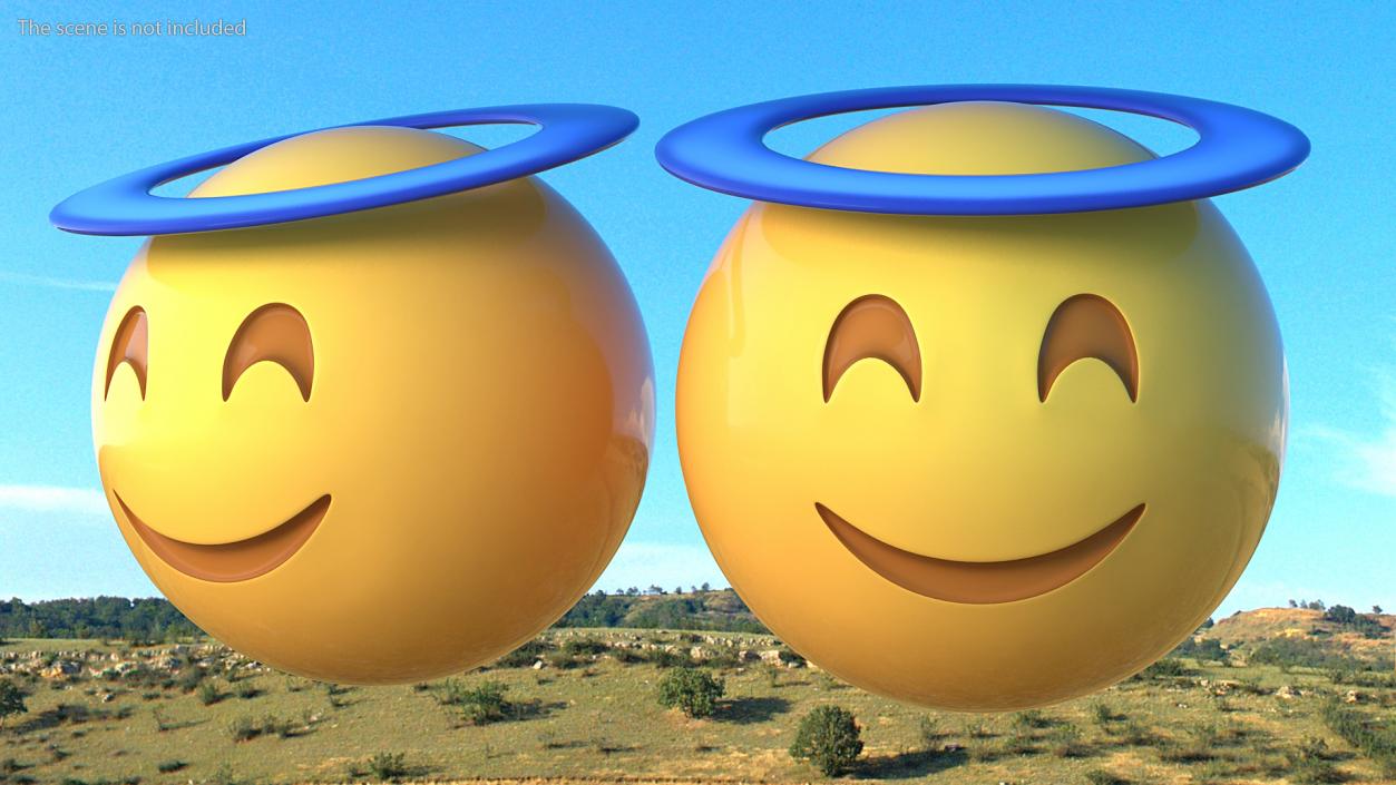 Smiling Emoji Collection 3D model