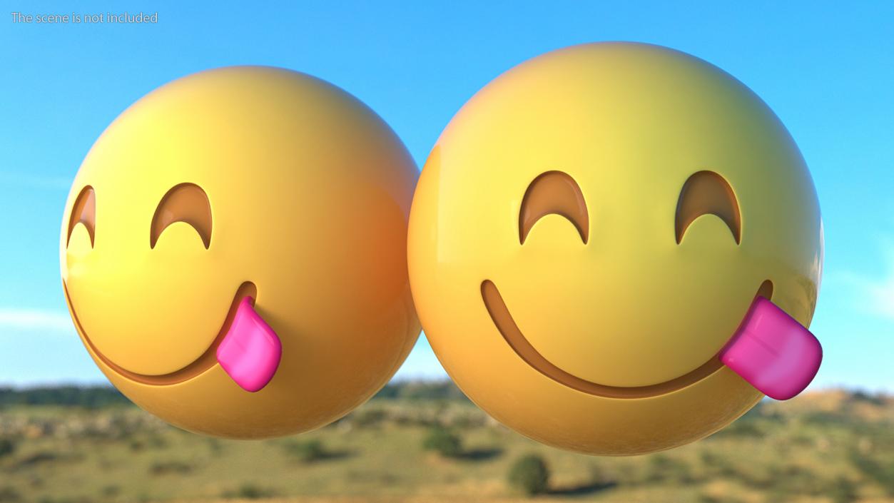 Smiling Emoji Collection 3D model