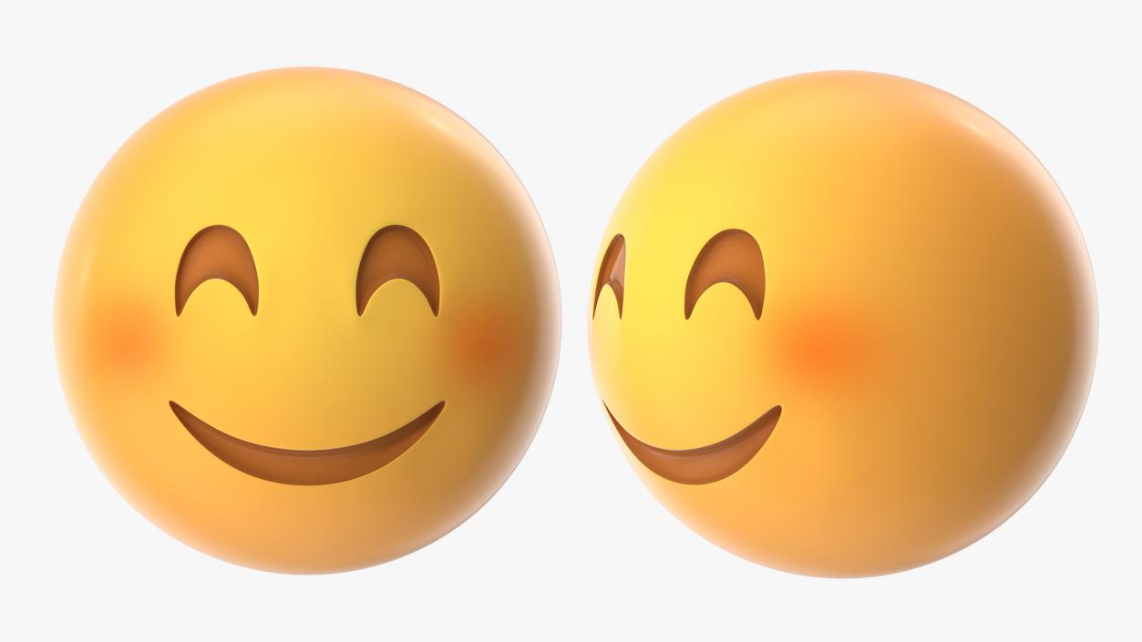 Smiling Emoji Collection 3D model