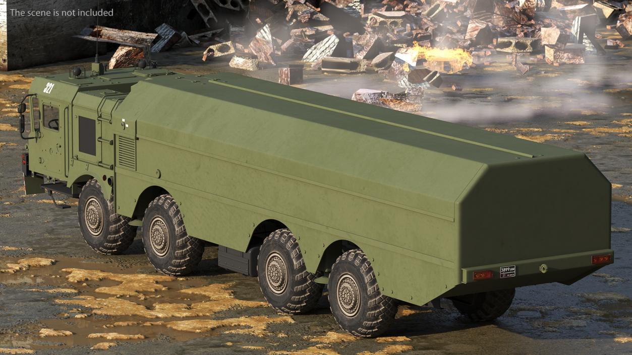 300P Bastion-P Mobile Defence Missile System 3D model