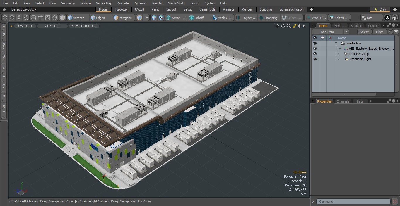 3D AES Battery Based Energy Storage Building