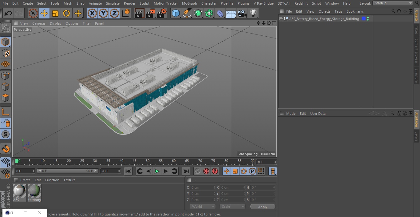 3D AES Battery Based Energy Storage Building