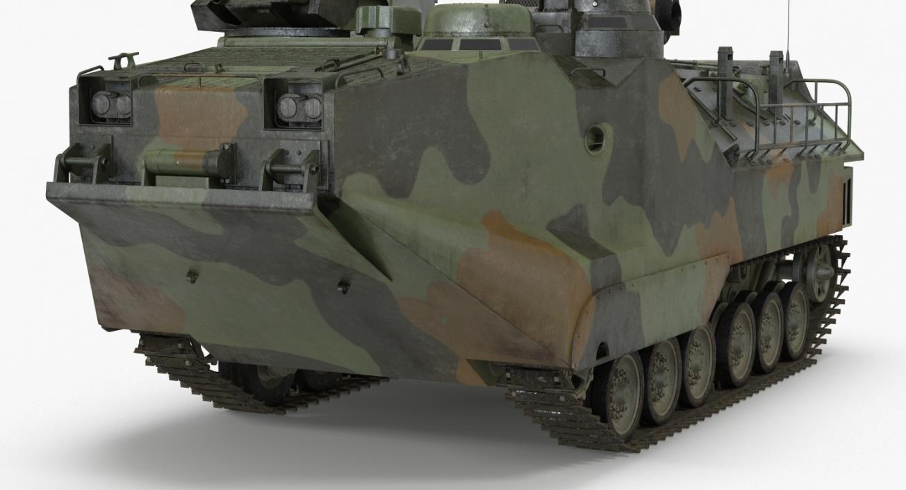 3D model Landing Tracked Vehicle AAV-P7