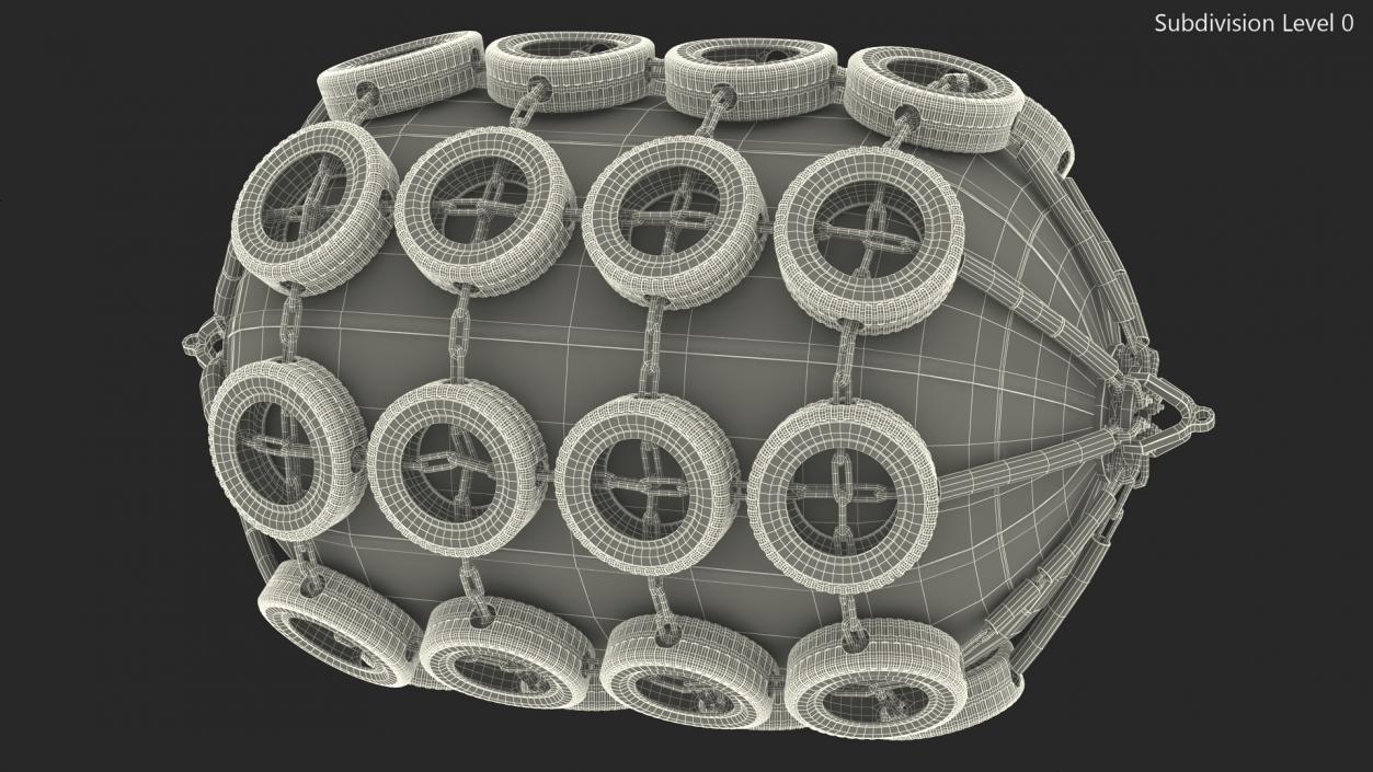 3D Pneumatic Ship Fender 2 model