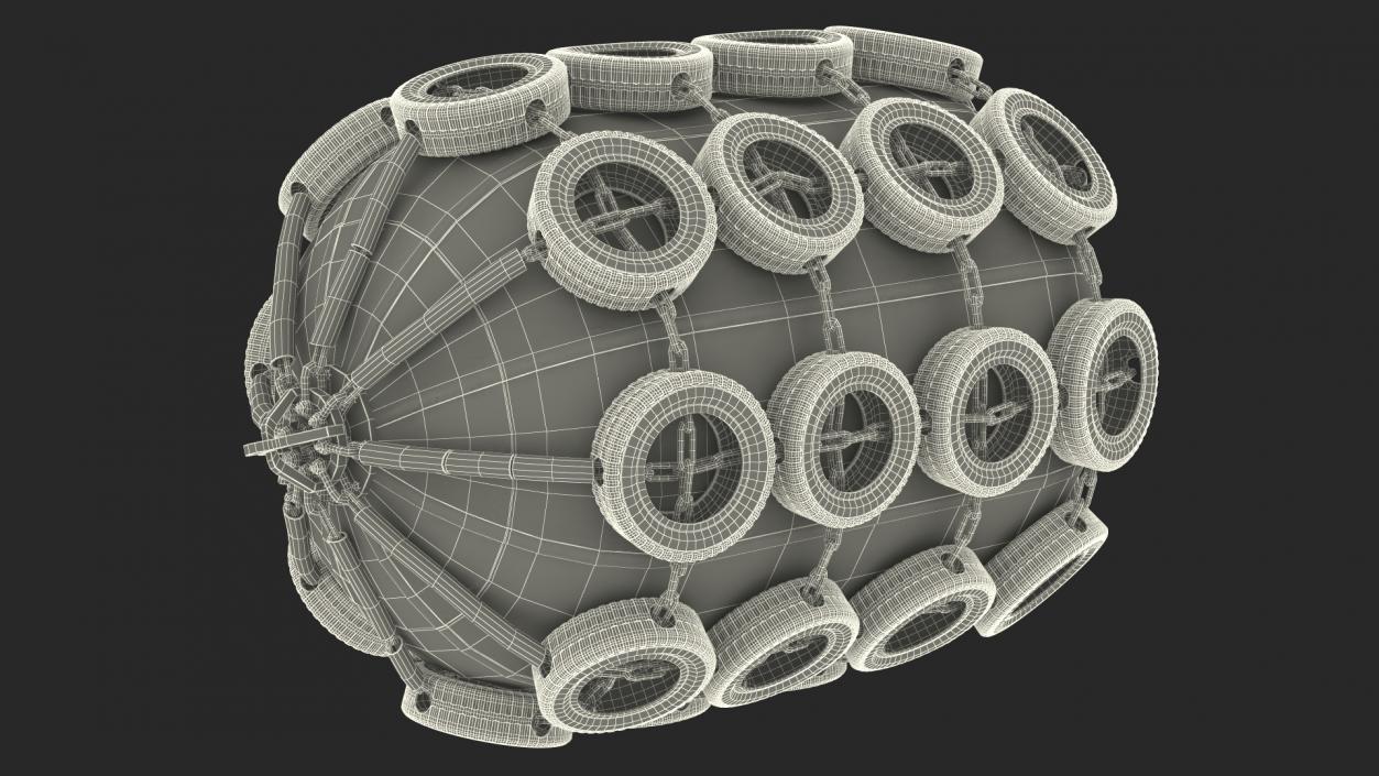 3D Pneumatic Ship Fender 2 model