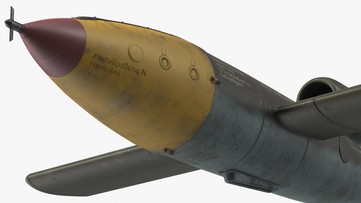 3D German WW2 Vergeltungswaffe 1 Flying Bomb