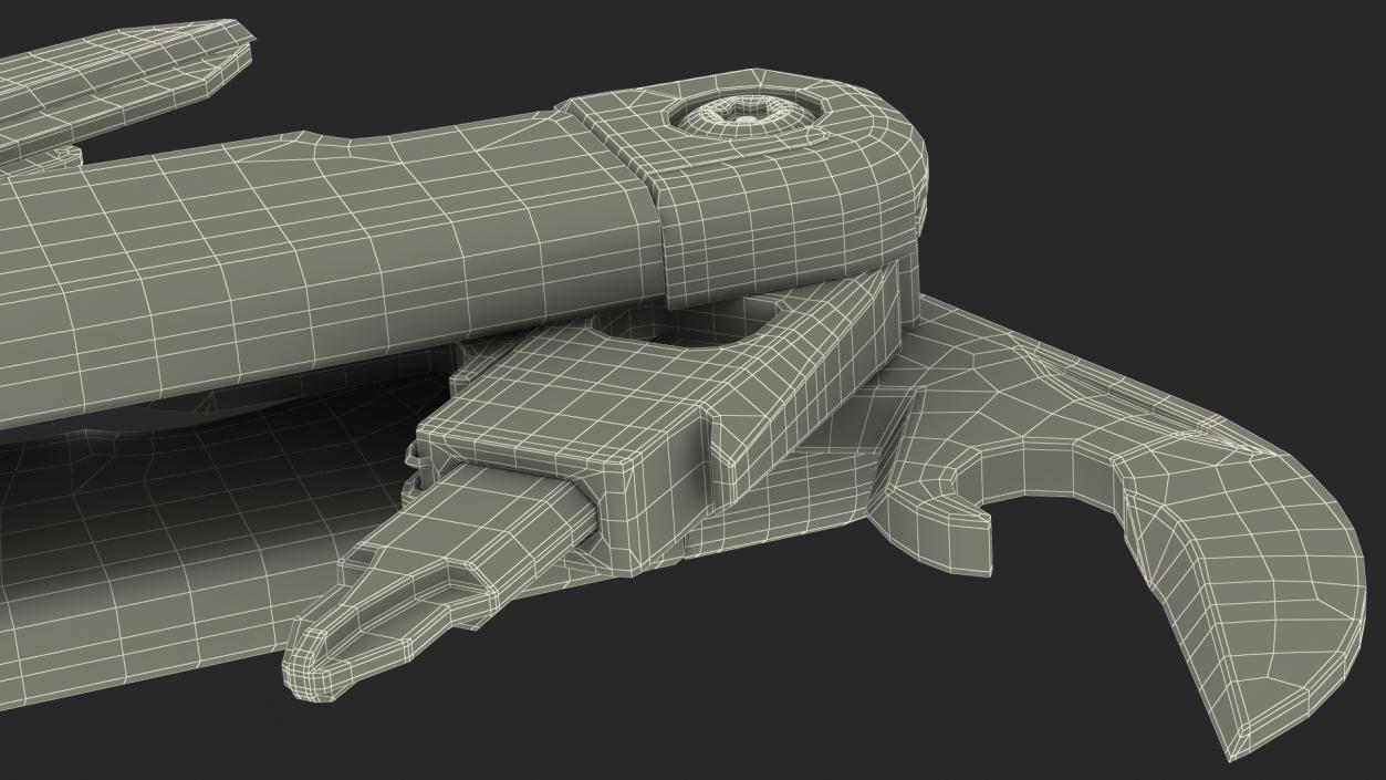 3D Multitool Silver Rigged model