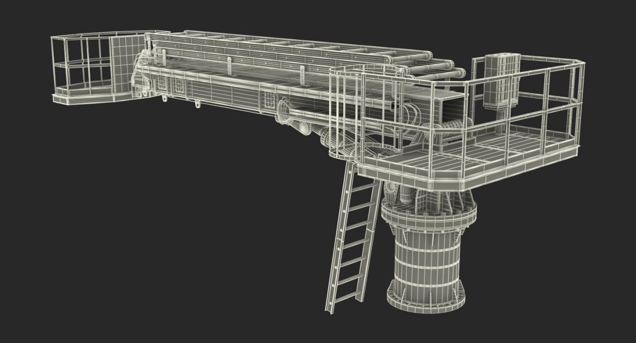 3D Hydraulic Ladder Lift Rigged model