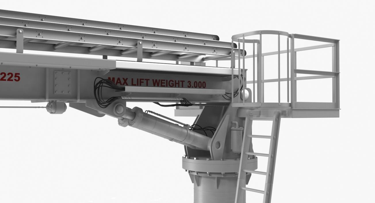 3D Hydraulic Ladder Lift Rigged model