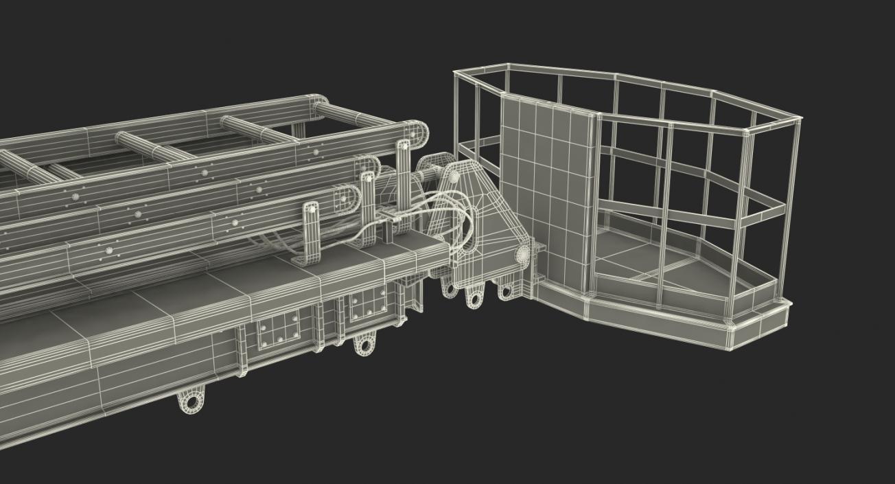 3D Hydraulic Ladder Lift Rigged model