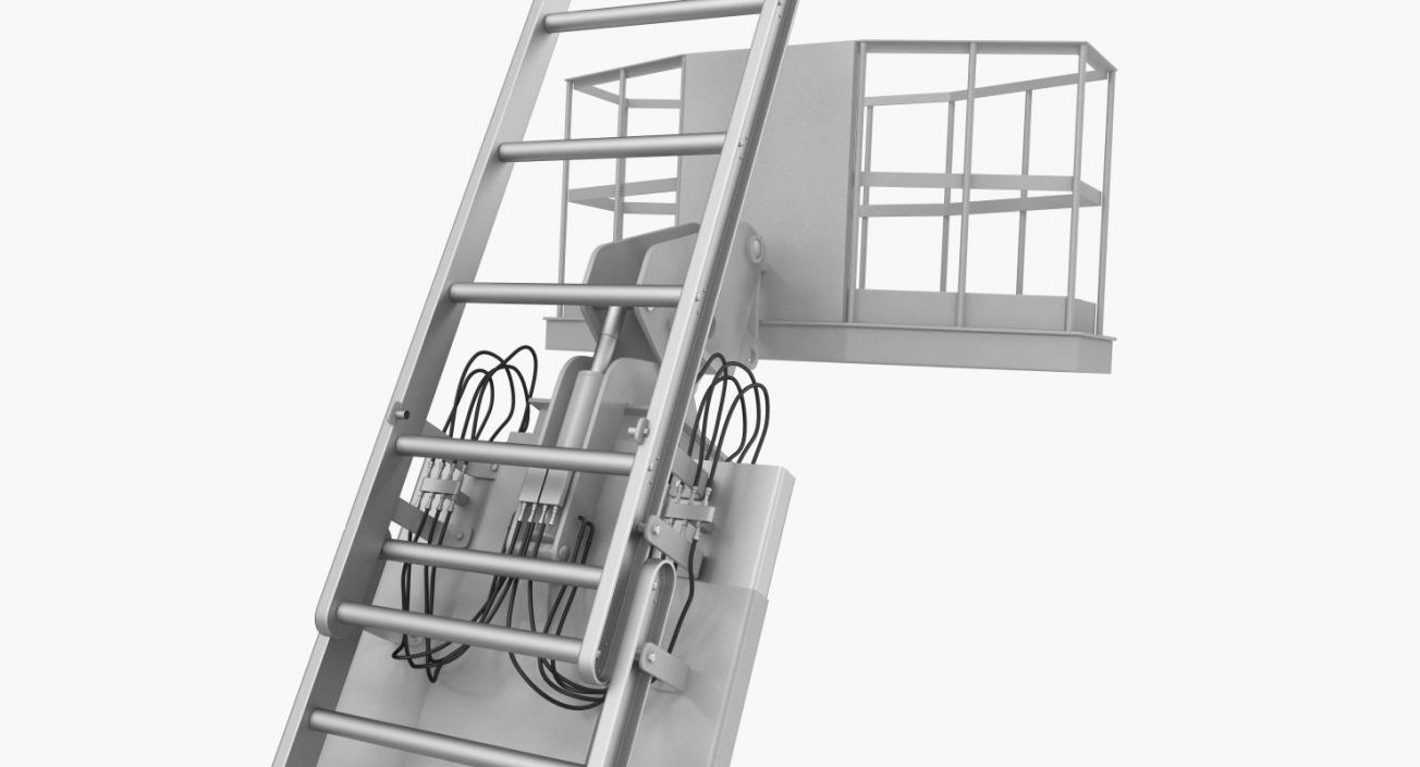 3D Hydraulic Ladder Lift Rigged model