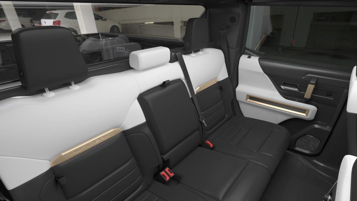 3D GMC Hummer EV Luxury Electric Truck White