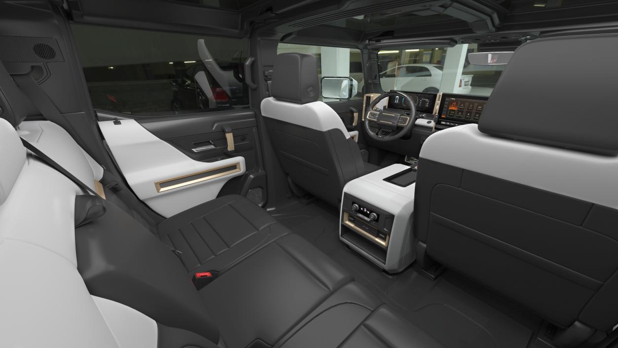 3D GMC Hummer EV Luxury Electric Truck White