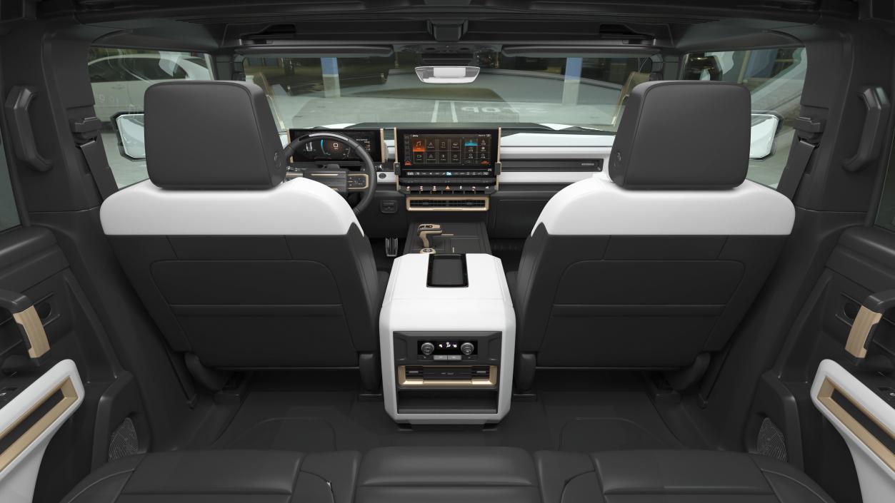 3D GMC Hummer EV Luxury Electric Truck White