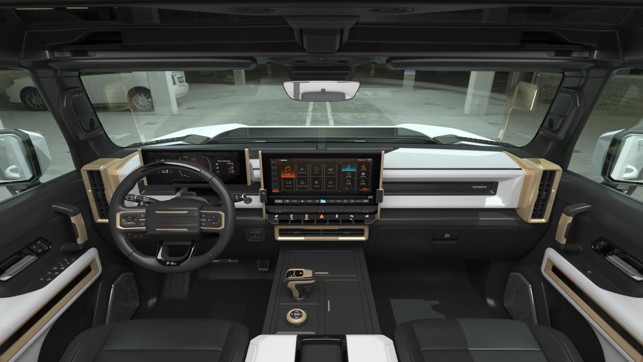 3D GMC Hummer EV Luxury Electric Truck White