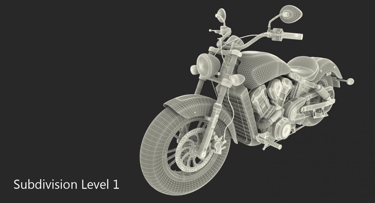 3D Cruiser Motorcycle Generic