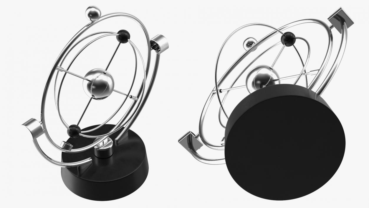 3D Orbital Newton Pendulum model