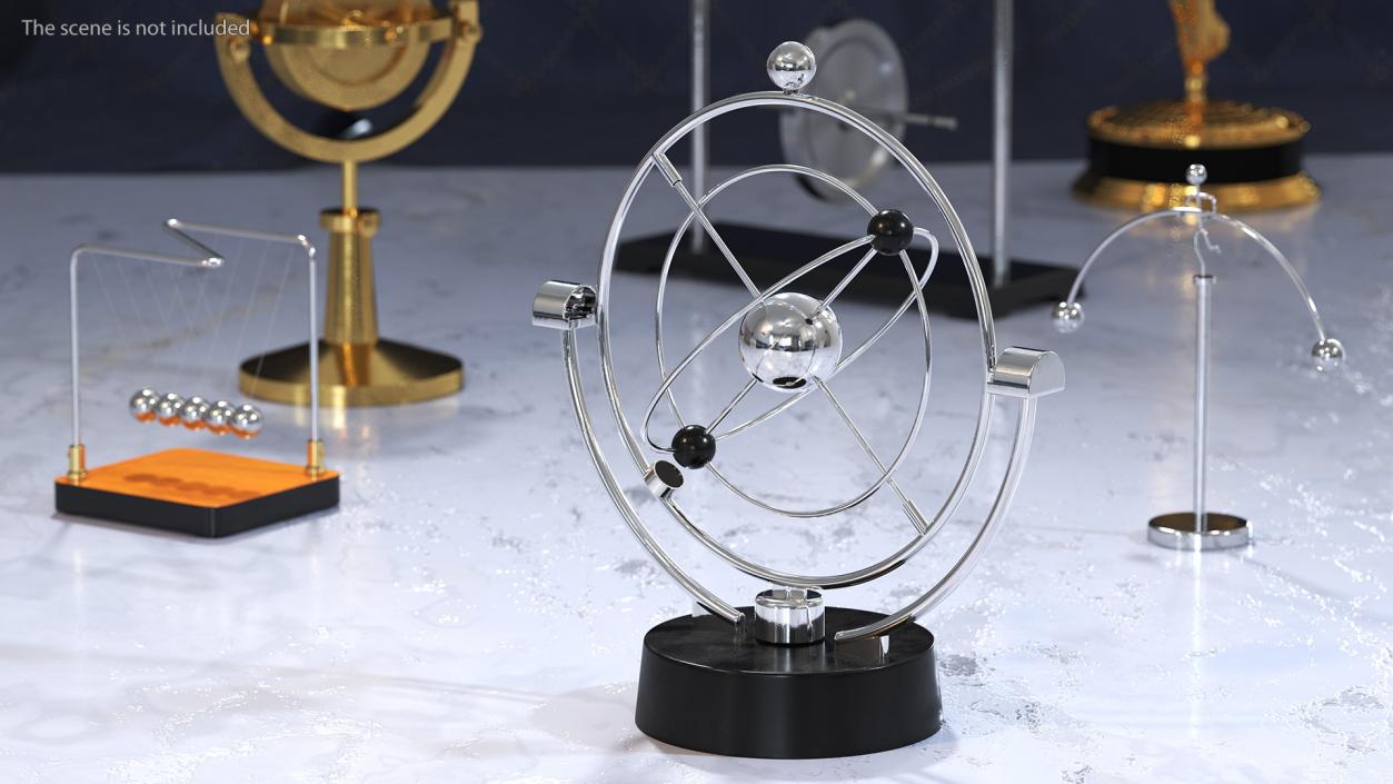 3D Orbital Newton Pendulum model