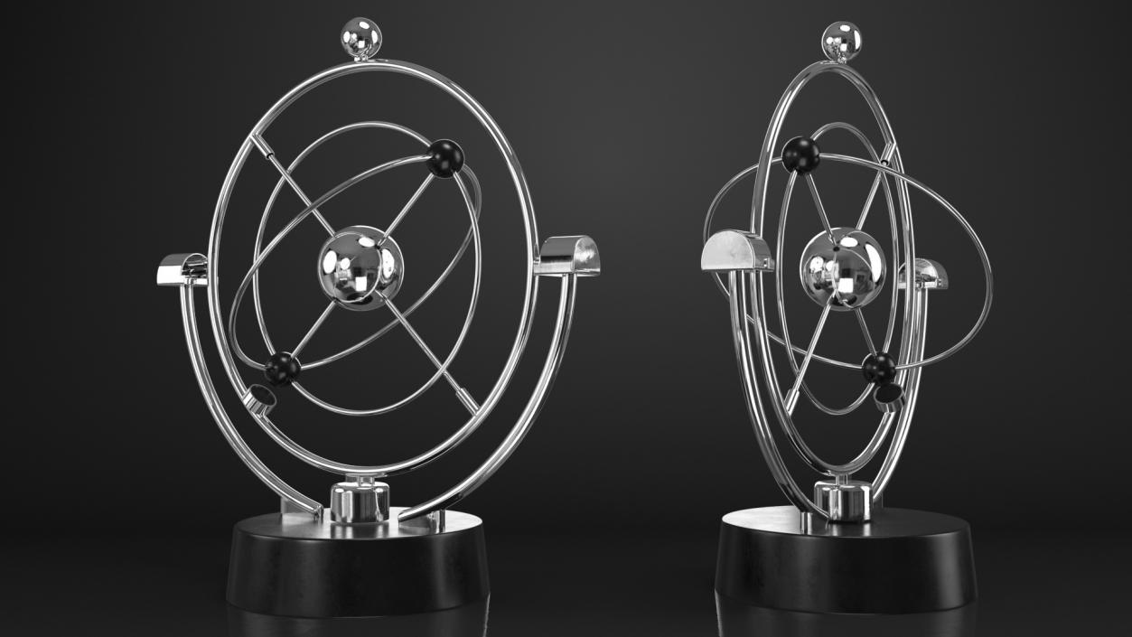 3D Orbital Newton Pendulum model