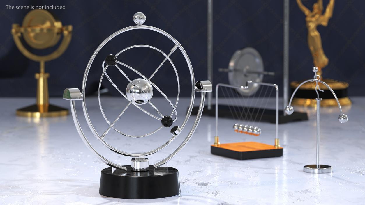 3D Orbital Newton Pendulum model