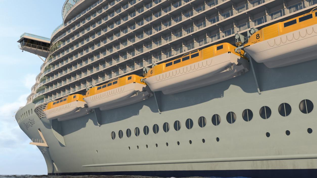 Oasis Class Cruise Ship Allure of The Seas 3D