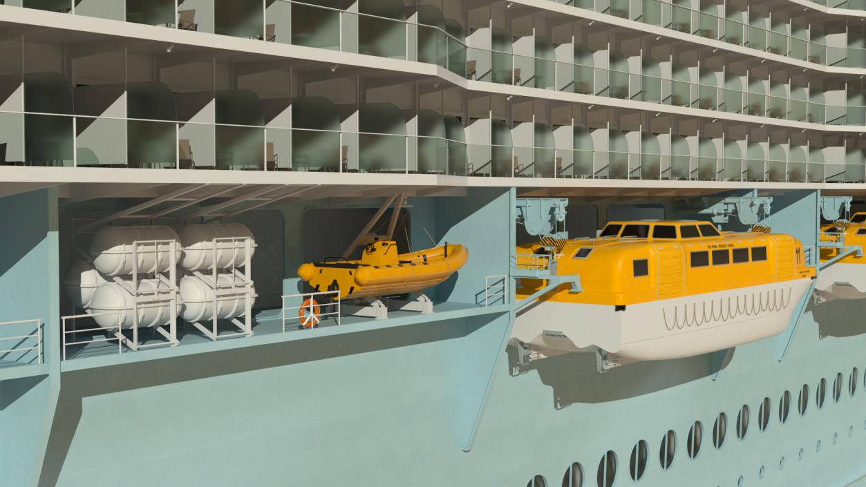 Oasis Class Cruise Ship Allure of The Seas 3D