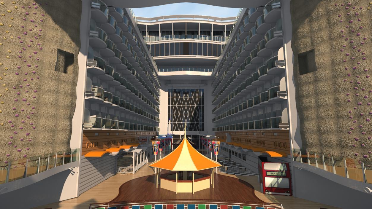 Oasis Class Cruise Ship Allure of The Seas 3D