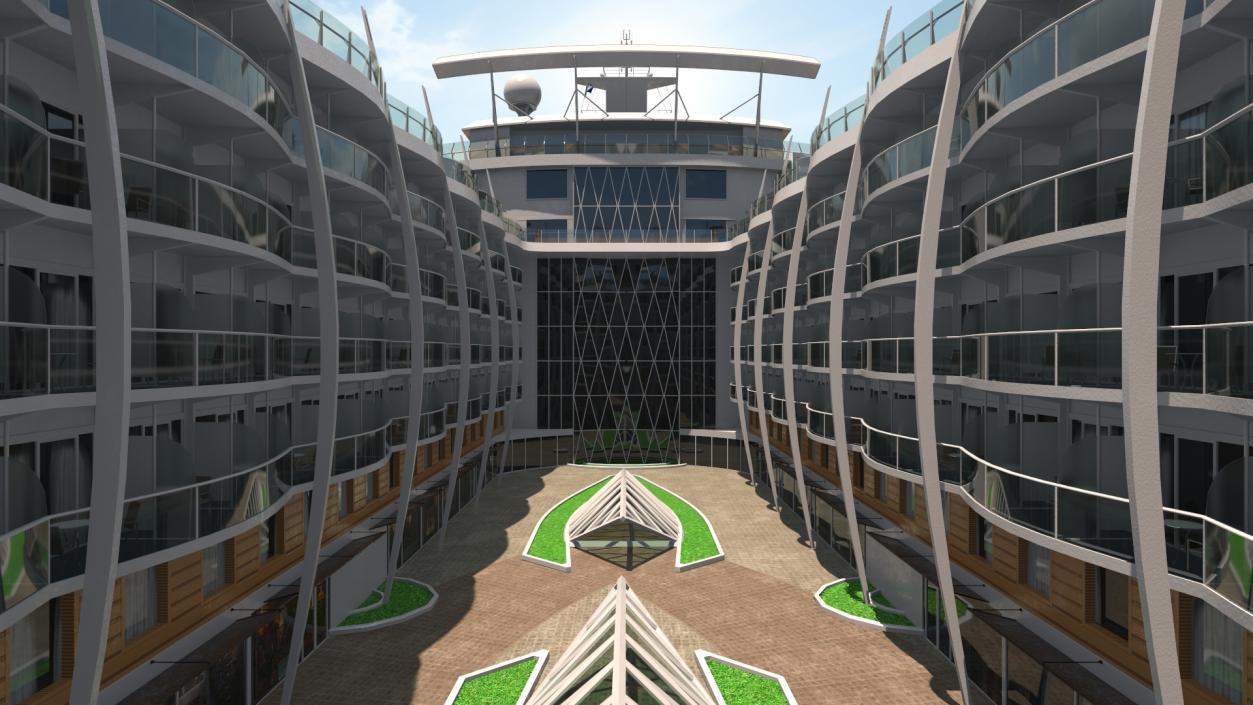 Oasis Class Cruise Ship Allure of The Seas 3D