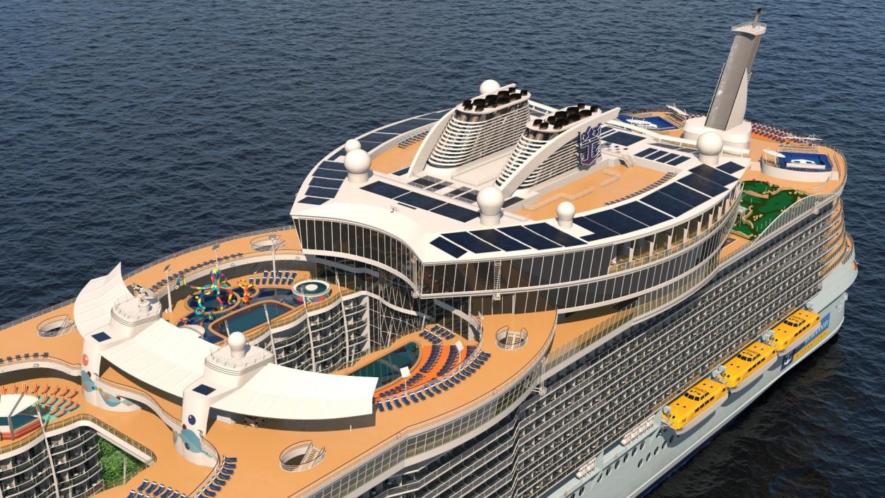 Oasis Class Cruise Ship Allure of The Seas 3D