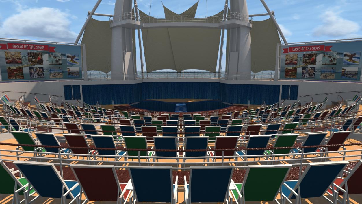 Oasis Class Cruise Ship Allure of The Seas 3D