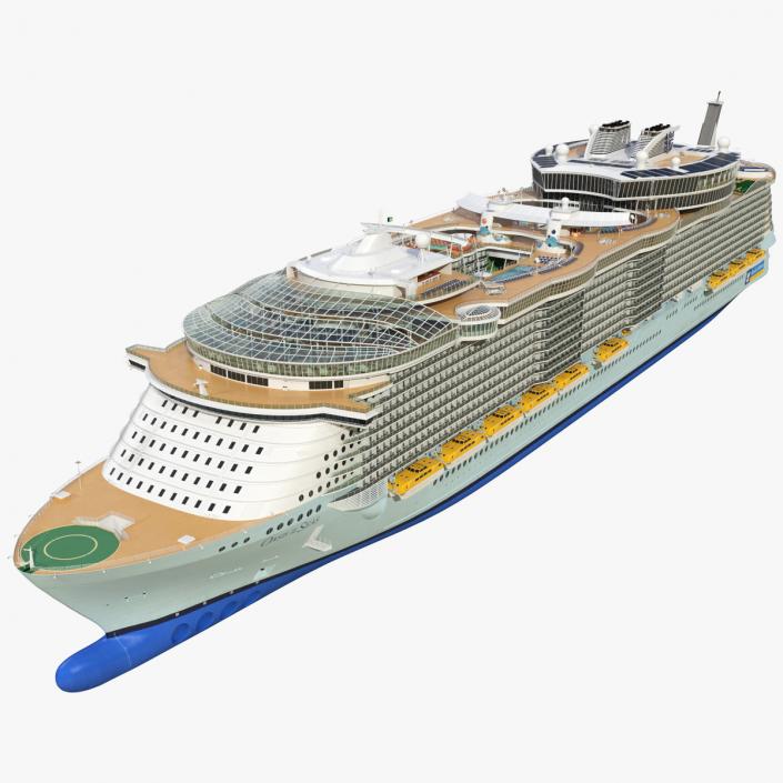 Oasis Class Cruise Ship Allure of The Seas 3D