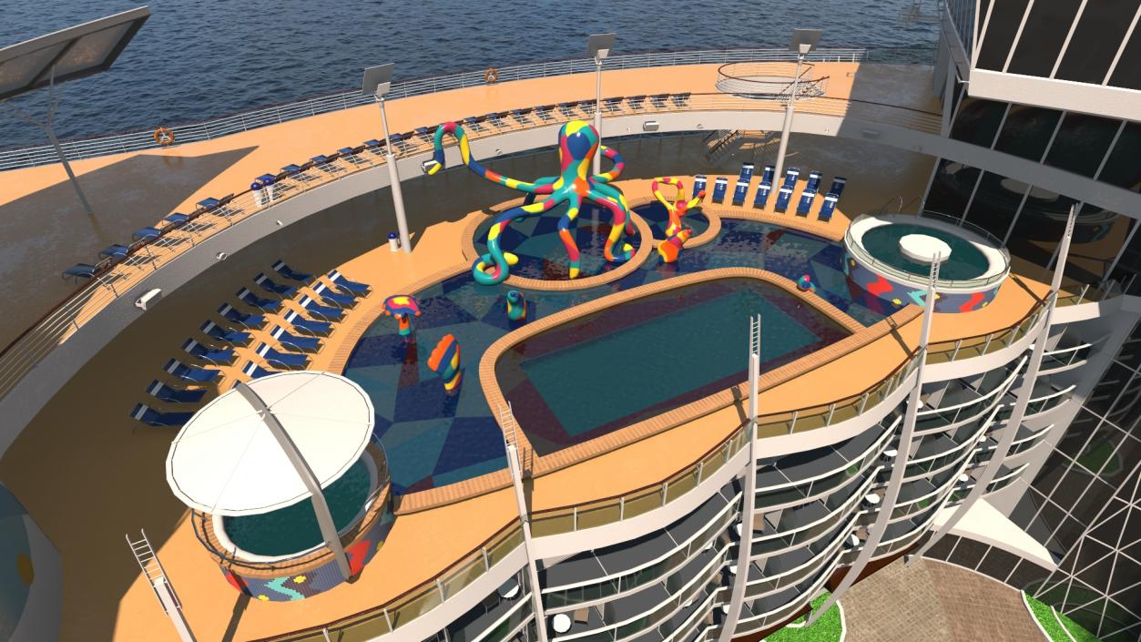 Oasis Class Cruise Ship Allure of The Seas 3D