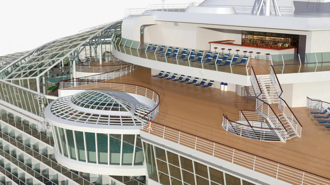 Oasis Class Cruise Ship Allure of The Seas 3D