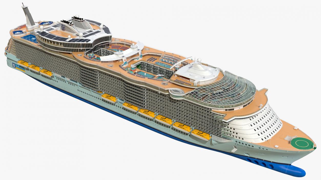 Oasis Class Cruise Ship Allure of The Seas 3D