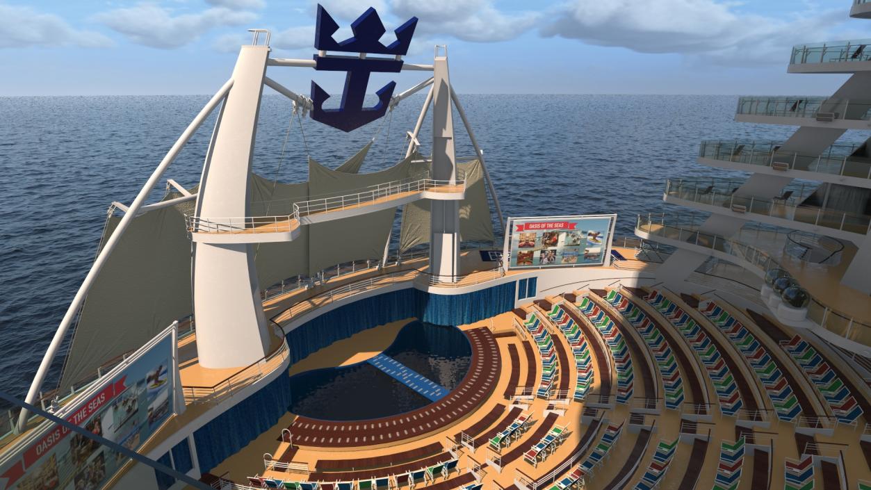 Oasis Class Cruise Ship Allure of The Seas 3D