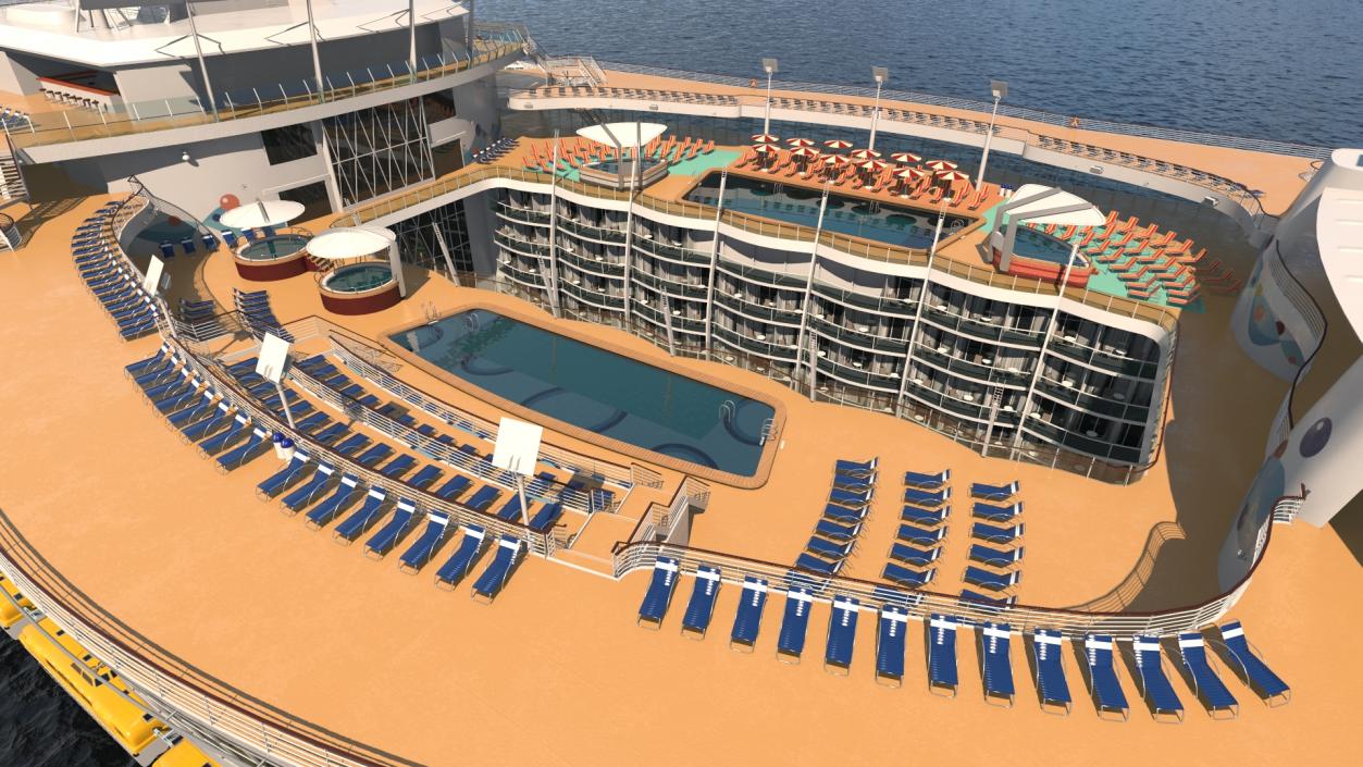 Oasis Class Cruise Ship Allure of The Seas 3D