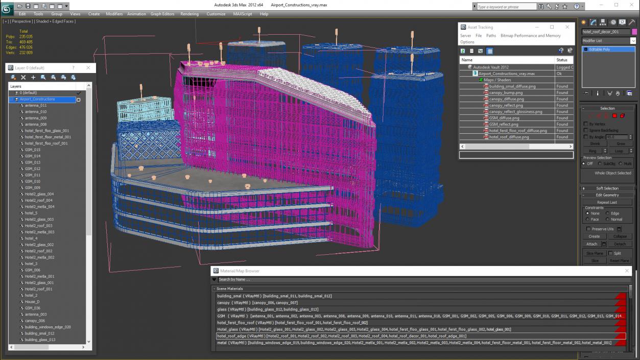 3D Airport Building